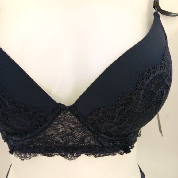 TAHARI BLUE 36C/LARGE BRA SET - Picture 5 of 16